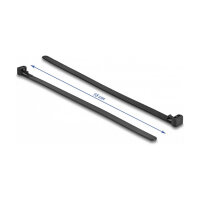 Delock Kabelbinder wiederverwendbar hitzebeständig L 200 x B 7,5 mm 100 Stück schwarz