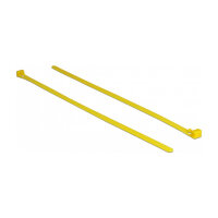Delock Kabelbinder wiederverwendbar hitzebeständig L 300 x B 7,6 mm 100 Stück gelb