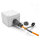 Delock LWL Kabel LC Duplex zu LC Duplex mit Verschlusskappe Multimode OM2 IP68 staub- und wasserdicht 3 m
