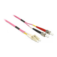 Delock Kabel Lichtwellenleiter LC zu ST Multimode OM4 0,5 m
