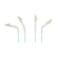 Delock LWL Kabel LC Duplex zu LC Duplex Multimode OM3 winkelbar 1 m