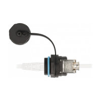 Delock Kabelverbinder RJ45 Buchse zu Cat.6A LSA mit Verschlusskappe wasserfest