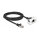 Delock Netzwerk Verlängerungskabel für Easy 45 Modul S/FTP RJ45 Stecker zu RJ45 Buchse Cat.6A 2 m schwarz / weiß