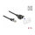 Delock Netzwerk Verlängerungskabel für Easy 45 Modul S/FTP RJ45 Stecker zu RJ45 Buchse Cat.6A 2 m schwarz / weiß