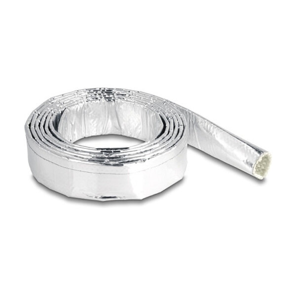 Delock Kabelschlauch aus Glasfasergeflecht und Aluminium 2 m x 16 mm
