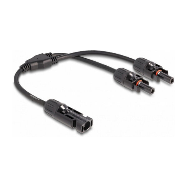 Delock DL4 Solar Splitter Kabel 1 x Stecker zu 2 x Buchse 30 cm schwarz