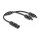 Delock DL4 Solar Splitter Kabel 1 x Stecker zu 2 x Buchse 30 cm schwarz