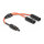 Delock DL4 Solar Splitter Kabel 1 x Buchse zu 2 x Stecker 30 cm rot