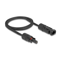 Delock DL4 Solar Flachbandkabel Stecker zu Buchse 1 m...