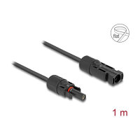 Delock DL4 Solar Flachbandkabel Stecker zu Buchse 1 m...