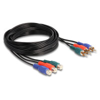 Delock Cinch RGB Verlängerungskabel 3 x Stecker zu 3...