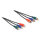 Delock Cinch RGB Verlängerungskabel 3 x Stecker zu 3 x Buchse 3 m