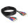 Delock Cinch RGB Verlängerungskabel 3 x Stecker zu 3 x Buchse 3 m