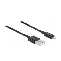 Delock USB Daten- und Ladekabel für iPhone™, iPad™, iPod™ schwarz 1 m