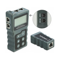 Delock LCD Kabeltester RJ45 / PoE / DC