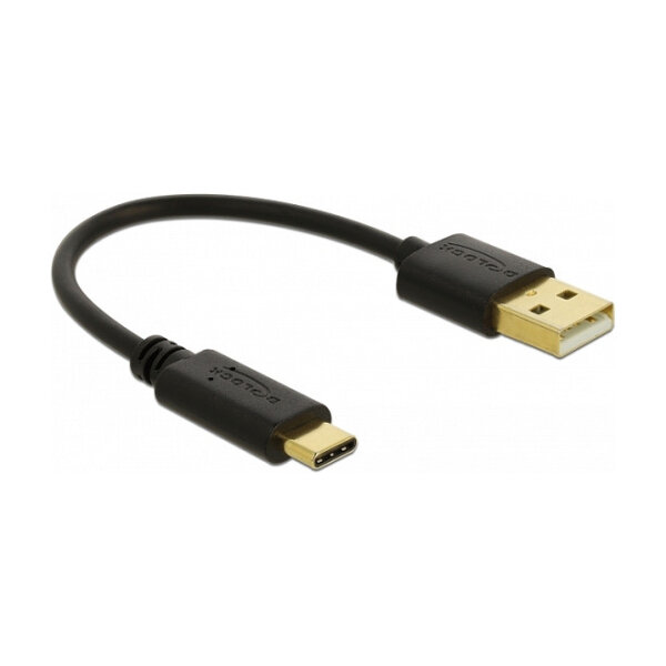 Delock USB Ladekabel Typ-A zu USB Type-C™ 3 A 15 cm