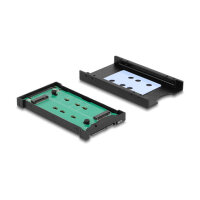 Delock Konverter M.2 Key M NVMe SSD zu U.2 oder M.2 Key B SATA SSD zu SATA - werkzeugfrei