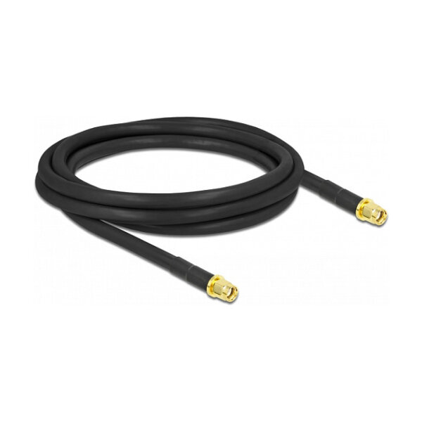 Delock Antennenkabel RP-SMA Stecker zu RP-SMA Stecker LMR/CFD300 2 m low loss