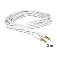 Delock Kabel Klinke 3,5 mm 4 Pin Stecker > Stecker 3 m