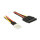 Delock Stromkabel SATA 15 Pin Buchse > 4 Pin Floppy Stecker 24 cm