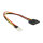 Delock Stromkabel SATA 15 Pin Buchse > 4 Pin Floppy Stecker 24 cm
