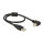 Delock Kabel USB 2.0 Typ-A Stecker > USB 2.0 Typ-B Stecker gewinkelt 0,5 m schwarz