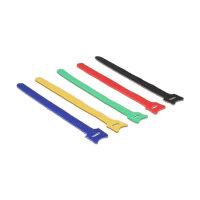 Delock Klett-Kabelbinder farbig L 240 x B 12 mm 10...