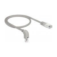 Delock Netzwerkkabel RJ45 Cat.6A S/FTP unten gewinkelt /...
