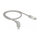 Delock Netzwerkkabel RJ45 Cat.6A S/FTP unten gewinkelt / gerade 0,5 m