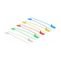 Delock Kabelbinder mit Beschriftungsfeld L 250 x B 2,7 mm 10 Stück farbig sortiert