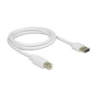 Delock Kabel EASY-USB 2.0 Typ-A Stecker > USB 2.0 Typ-B Stecker 1 m weiß