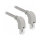 Delock Netzwerkkabel RJ45 Cat.6A S/FTP unten / unten gewinkelt 0,5 m