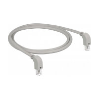 Delock Netzwerkkabel RJ45 Cat.6A S/FTP unten / unten gewinkelt 1 m