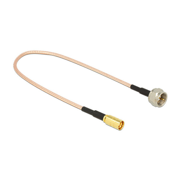 Delock Antennenkabel F Stecker zu SMB Stecker RG-316 25 cm