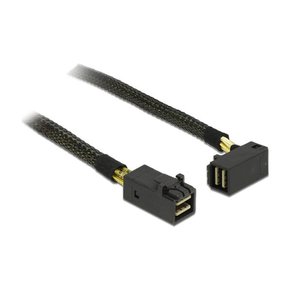 Delock Kabel Mini SAS HD SFF-8643 > Mini SAS HD SFF-8643 gewinkelt 1 m