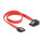 Delock SATA 6 Gb/s Kabel gerade auf links gewinkelt 30 cm rot