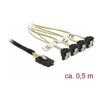 Delock Kabel Mini SAS SFF-8087 > 4 x SATA 7 Pin...