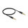 Delock Klinkenkabel 3,5 mm 4 Pin Stecker zu Stecker Ultra Slim 0,5 m schwarz