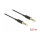 Delock Klinkenkabel 3,5 mm 4 Pin Stecker zu Stecker Ultra Slim 0,5 m schwarz