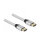 Delock Ultra High Speed HDMI Kabel 48 Gbps 8K 60 Hz silber 3 m zertifiziert