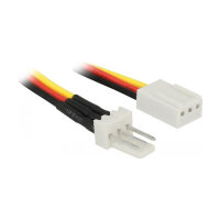 Delock Lüfter Stromkabel 3 Pin Stecker zu 3 Pin...