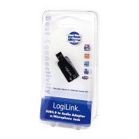 LogiLink USB 2.0 Soundkarte mit Virtual 3D Soundeffekt
