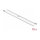 Delock Edelstahlkabelbinder L 200 x B 4,6 mm weiß 10 Stück