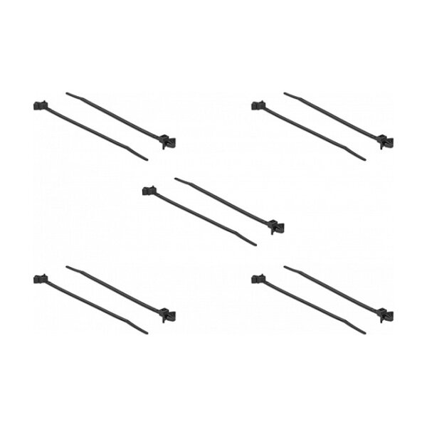 Delock Kabelbinder mit Spreizanker L 140 x B 4 mm schwarz 10 Stück