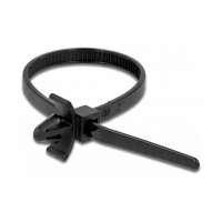 Delock Kabelbinder mit Spreizanker L 140 x B 4 mm schwarz...