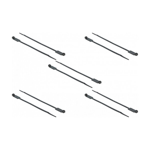 Delock Kabelbinder mit Beschriftungsfeld L 300 x B 4,8 mm schwarz 10 Stück