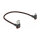 Delock EASY-USB 2.0 Kabel Typ-A Stecker zu EASY-USB Typ Micro-B Stecker gewinkelt oben / unten 0,2 m schwarz