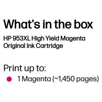 HP Nr.953XL magenta F6U17AE (SOP/MHD FEB2019)