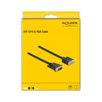 Delock Kabel DVI 12+5 Stecker zu VGA Buchse 1 m
