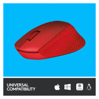 Logitech M330 Silent Plus wireless Rot